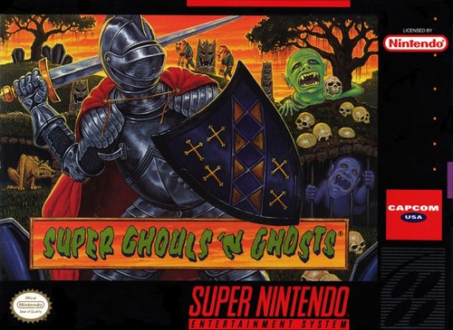 Nintendo snes super ghouls - -,
